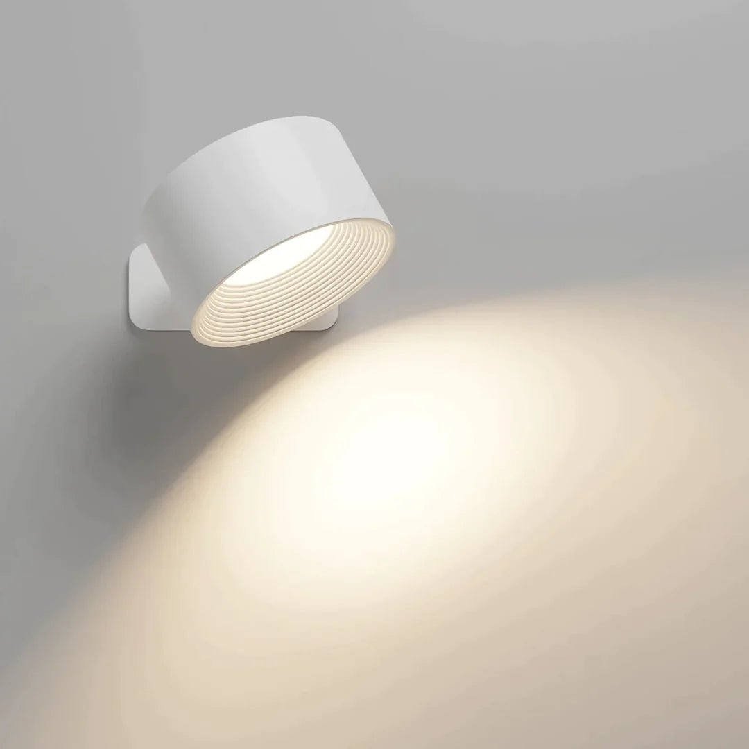 White LED wall lamp for bedroom or hallway