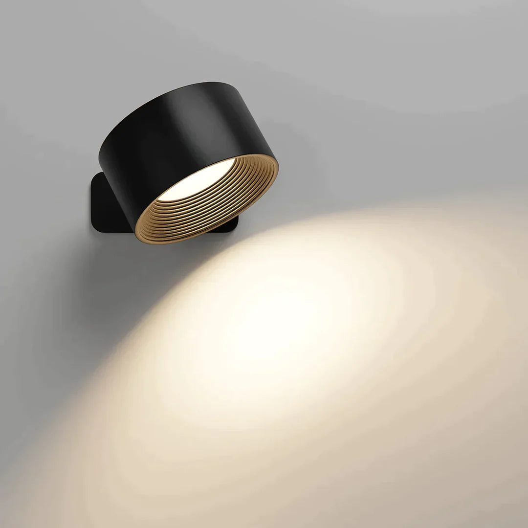 Modern black LED wall lamp for indoor lighting