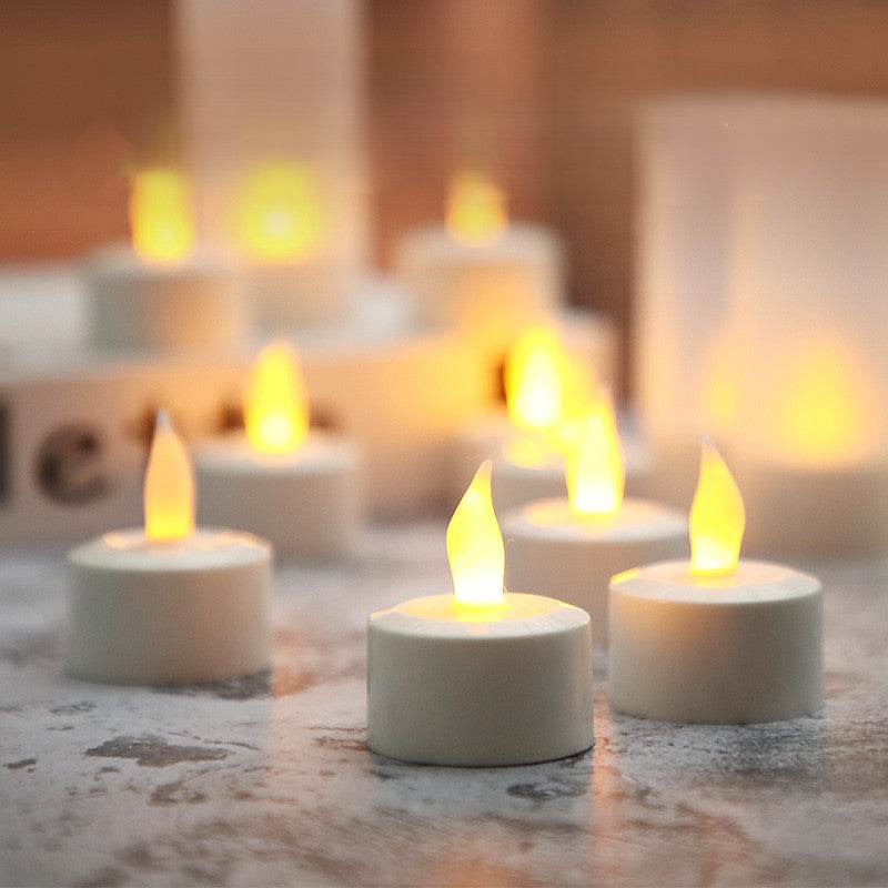 2/4 Pieces Yellow Light LED Candles – Rechargeable USB Flameless Tea Lights