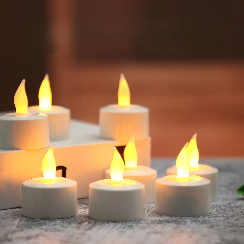 2/4 Pieces Yellow Light LED Candles – Rechargeable USB Flameless Tea Lights